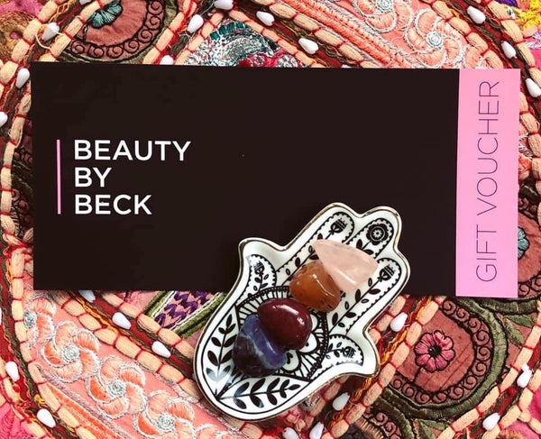 Gift vouchers and Crystals at Beauty By Beck Wollongong